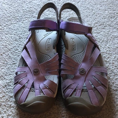 Sandalias deportivas Keen Rose para mujer zapatos agua talla 11 púrpura lavanda gancho lazo Foto 1 de 4