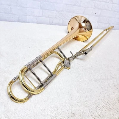 YAMAHA YSL-882B Tenor Trombone F Attachment Used With Hard Case Mouthpiece - Image 1 of 4