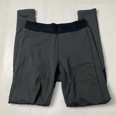 Nike Pro Women's Gray Warm Training Tight Athletic Leggings Size Small - Image 1 of 4