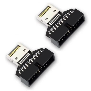 1X(2 Stück Computer-Motherboard USB3.2 Typ-E 20Pin auf USB 19P Chassis Fron1778 - Photo 1/7