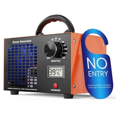 Generador de Ozono 60000mg/H con Pantalla de Temperatura/Humedad - Temporizador 120 Min O3 Ioniz... Foto 1 de 4