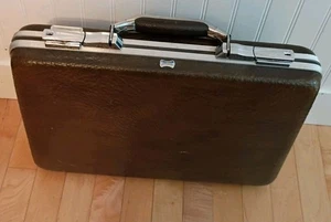Vintage American Tourister Briefcase Attache BROWN Hard Shell Luggage No Key USA - Picture 1 of 9