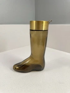 Vintage Avon Western Cowboystiefel Braunglas Sammlerstück Köln Flasche Dekanter - Bild 1 von 12
