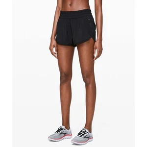 Lululemon Tracker gefütterte Laufshorts V 4" schwarz 12 - Bild 1 von 5
