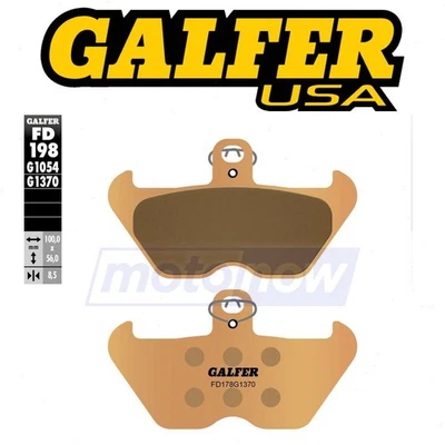 Galfer Brakes Front HH Sintered Brake Pads for 1998-2000 BMW R1100S - Brake cg Foto 1 de 4