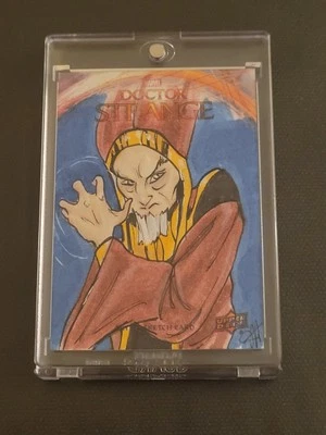 Tarjeta de boceto de artista 1 de 1, The Ancient One de Jessica Hickman, Doctor Strange Foto 1 de 4