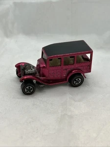 Hot Wheels Redline Classic 31 Ford Woody 1968 Rose White Int. hot pink? - Picture 1 of 24