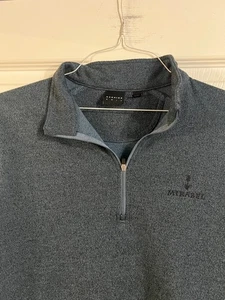 DUNNING GOLF MENS 1/4 ZIP LONG SLEEVE PULLOVER MIRABEL GOLF COURSE MEDIUM - Picture 1 of 2