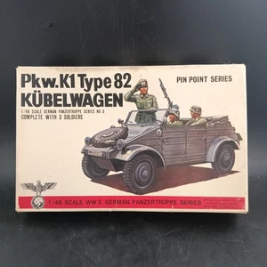 Kubelwagen By Bandai 1/48 Scale Model, 1972 1st Release, Rare Swastika - Picture 1 of 16