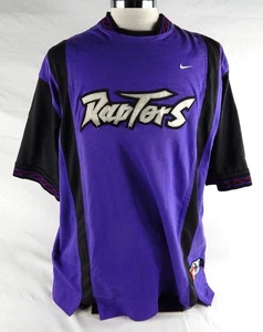 Maglietta Toronto Raptors Dee Brown #7 1997-98 gioco usato viola riscaldamento XL 101 - Foto 1 di 5