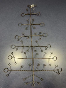 Vagabund Marke Weihnachtsbaum Form gedrehter Draht Grußkarten Halter 25”x16” - Bild 1 von 5