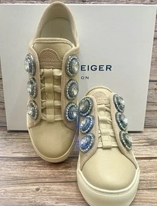 Kurt Geiger Women’s Laney Octavia Sneakers Blush Leather Size 3 New RRP £179 - Picture 1 of 10