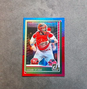 2025 Panini Donruss - Yadier Molina #66 Red & Blue - Picture 1 of 2