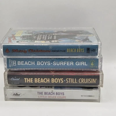 The Beach Boys Lot Of 4 Cassette Tapes Christmas, still cruisin, surfer girl Foto 1 de 4