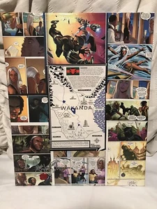 Pippernapple Studios Original 1/1 Black Panther Wakanda Map With COA Boseman - Picture 1 of 12