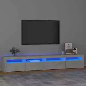 TV Lowboard Board Schrank Wohnzimmer Fernsehtisch Hochglanz mit LED-Beleuchtung - Bild 1 von 30