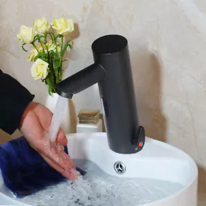 Sensor automático de baño manos libres sensor táctil grifo grifo fregadero montaje en cubierta - Imagen 1 de 12