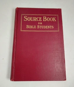 Antique 1919 "Source Book for Bible Students"  Review & Herald SDA HB 2nd - Picture 1 of 13