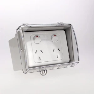 Lanx Single Double Power Point Switch Weatherproof Mounting Block Enclosure - Picture 1 of 1