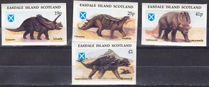 W EASDALE ISLAND ST 017v-20v DINOSAURS (1) IMPERFORATED SET - Picture 1 of 1