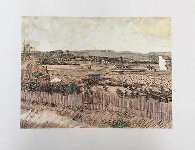 Impresión vintage de Van Gogh "El carro azul" 18”x14” Shorewood Publishers Penn Prints Foto 1 de 4