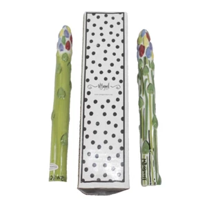 M. Bagwell Funky Fruit FF10 asparagi #60568 set ceramica dipinto a mano in scatola - Foto 1 di 10