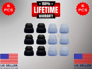 6 auricolari con punte doppie 2 strati in silicone MED per Creative EP-630 EP-660 EP-630i - Foto 1 di 5