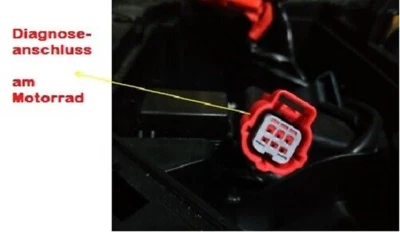 Adattatore Euro5 6 Pin Moto Bike Diagnostica KTM Moto Guzzi Piaggio Vespa/Honda/ - Immagine 1 di 4