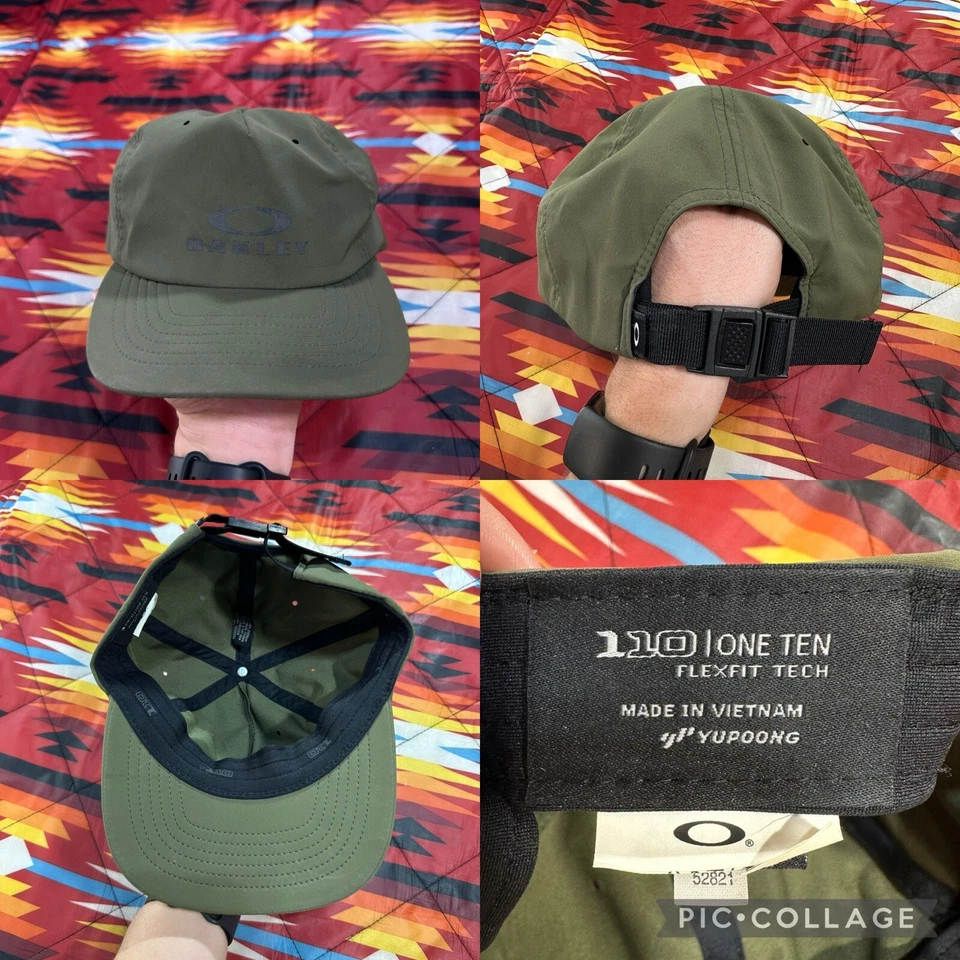 Gorra Oakley Flexfit Tech 110 ONE TEN verde ajustable transpirable activa Foto 1 de 4