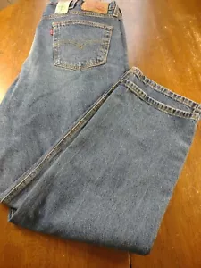 Levi's Herrenjeans blau Größe 38X30 Distressed Denim 541 athletisch konisch $ 69 neu mit Etikett - Bild 1 von 6