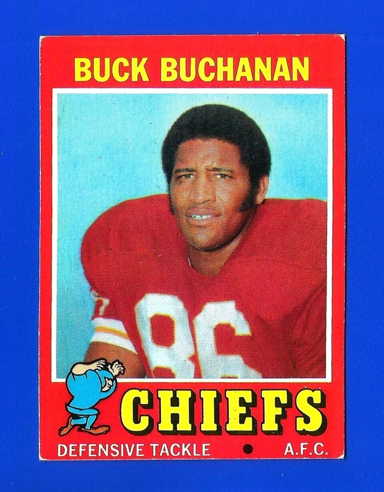 1971 Topps Fútbol #13 Buck Buchanan Ex+/Como Nuevo Corte Kansas City Chiefs (SB5) Foto 1 de 1