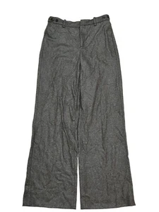 NWT BANANA REPUBLIC Wide Leg Wool Pants Sz 14L Gray #773535 - Picture 1 of 4