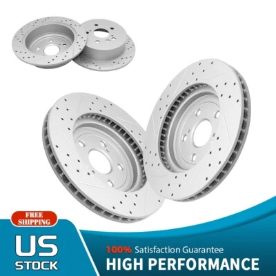 4 piezas rotores de disco delanteros y traseros para Lexus RX330 RX350 RX400h Toyota Highlander Foto 1 de 4