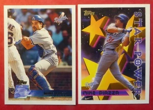 1996 Topps Mike Piazza lot of 2 different #2 & #246 (Dodgers) - Picture 1 of 1