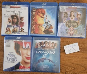 Lot#17 Has 5 Blu-Ray + DVD Movies Adventure/Imagination/Family Fun~ Rated G&PG - Picture 1 of 6