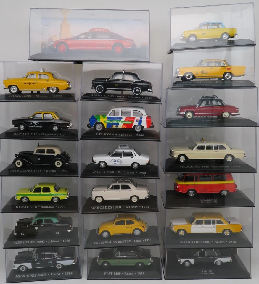 ALTAYA EDIZIONE 2002 MODELLO DIECAST AUTO TASSI DEL MONDO 1/43 A Scelta - Immagine 1 di 1