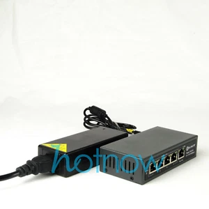 DSLRKIT 78watt 5 Port 4 PoE Switch 802.3af 802.3at Power Over Ethernet PSE14AT - Picture 1 of 9