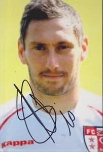 FOOTBALL PHOTO OLIVIER MONTERRUBIO FC SION SIGNATURE ORIGINALE - Picture 1 of 1