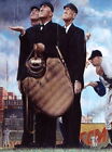 95362 Norman Rockwell Game Called Due to Rain Baseball Wall Print Poster Plakat