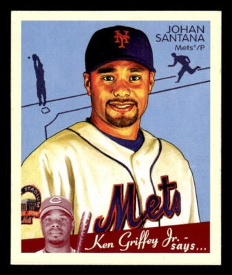 2008 Upper Deck Goudey  Johan Santana #112 New York Mets Baseball Card - Image 1 of 2