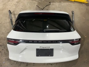 PORSCHE CAYENNE 9Y0 9YA 19-23 MALETERO TRASERO TAPA PUERTA LEVADIZA COMPLETA BLANCA - Imagen 1 de 7