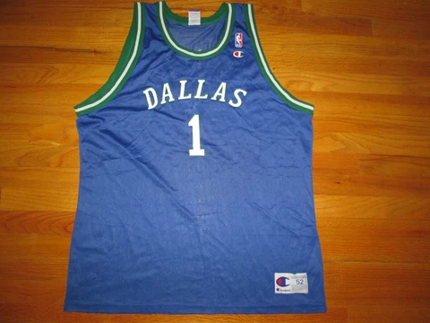 CEDRIC CEBALLOS Vtg 90s y2k 1998 Dallas Mavericks RARE Champion Jersey Sz 52 2x Cover