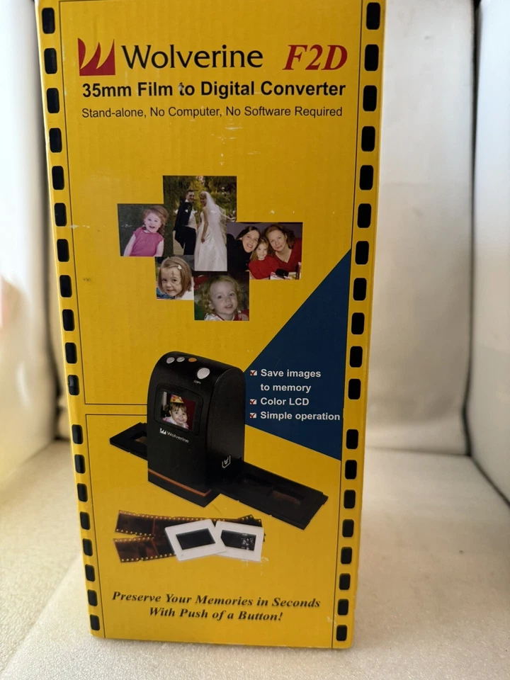 Wolverine F2D 35mm Film to Digital Converter Stand Alone No Software Needed - Image 1 of 4