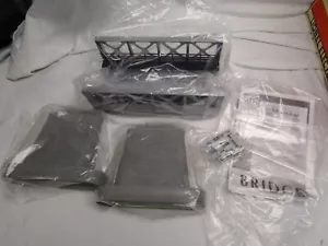 MTH Rail King O Gauge Silver Steel GIRDER Bridge BUILDING TRAIN RAILROAD - Picture 1 of 4