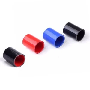 Straight Silicone Hose Black/Red/Blue/Black-Red Intercooler Pipe Turbo Universal - Picture 1 of 33