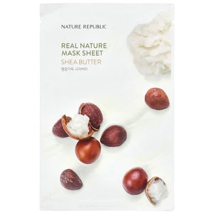 Real Nature Beauty Mask Sheet, Shea Butter, 1 Sheet, 0.77 fl oz (23 ml) - Picture 1 of 2