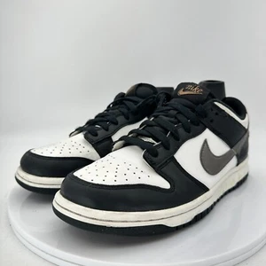 Nike Dunk Low SE Size 7Y Women 8.5 DH9764-001 Off Noir Summit Metallic Shoes - Picture 1 of 14