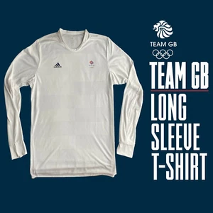 UNISEX ADIDAS TEAM GB TOKYO 2020 OLYMPIC ATHLETE Technical L/S T-Shirt 52/54 2XL - Picture 1 of 4
