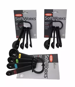 3-pk OXO Good Grips Softworks Set of 4 Measuring Spoons With Ring, Easy Snap Off - Picture 1 of 1