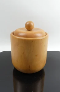 70s Pietro Manzoni Italy cubo de hielo, enfriador de hielo, recipiente de cubitos de hielo de madera - Imagen 1 de 5